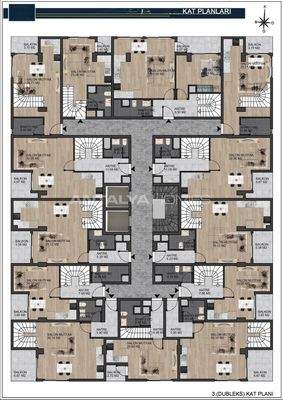 Apartments for Sale Near the Sea and Mall in Antalya Muratpasa