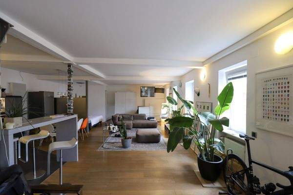 Wohnen-Essen-Arbeiten Erdgeschoss-Ansicht 1