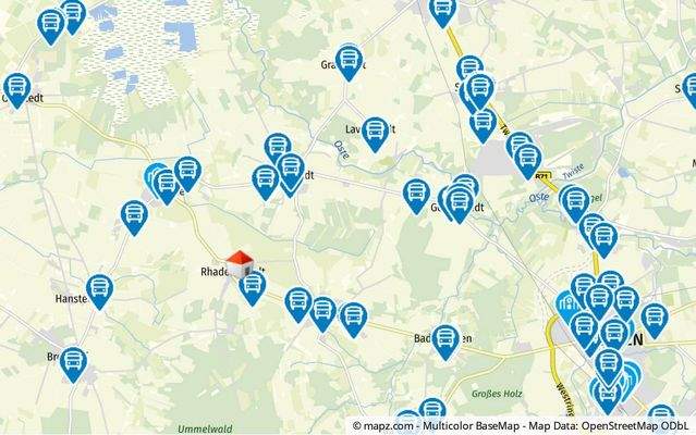 Geolyzer Kartenausschnitt