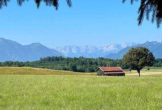 Blick vom Grundstück