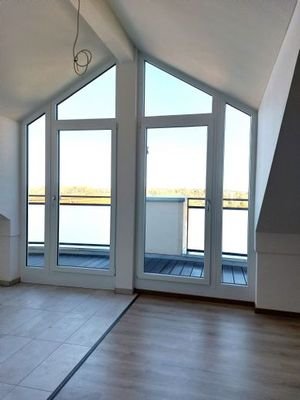 Blick auf Balkon