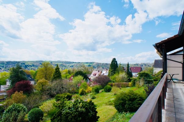 Blick vom Balkon