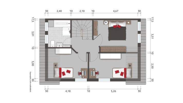 Grundriss Obergeschoss