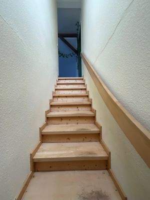Treppe ins Dachgeschoss
