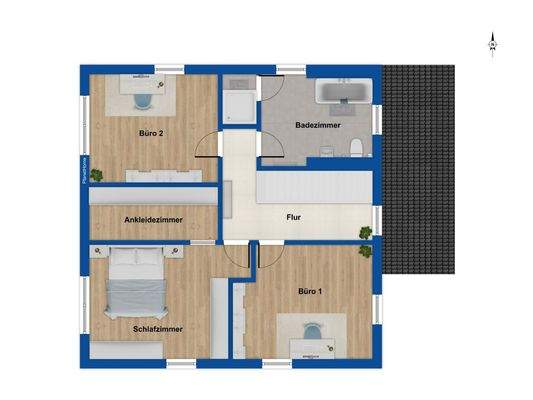 Grundriss Obergeschoss