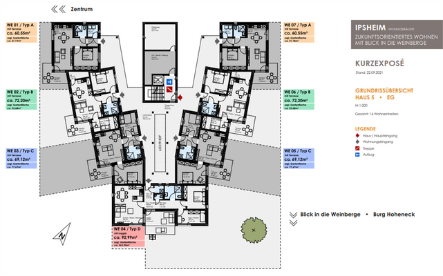 Grundrissübersicht Haus 5 EG
