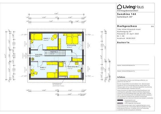 Sunshine 144 Dachgeschoss