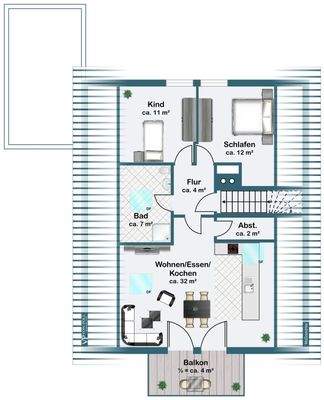 Dachgeschoss (Ausbauvorschlag)
