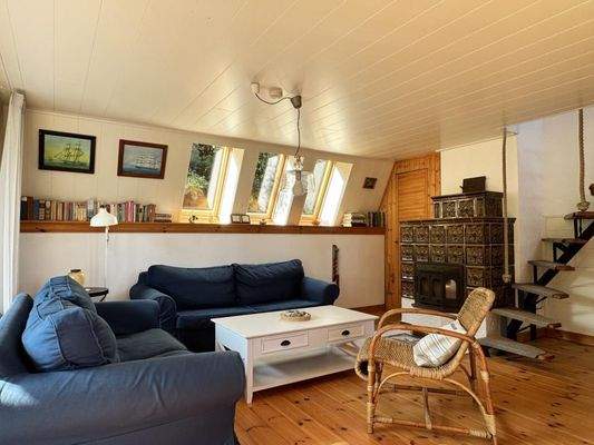 Wohnbereich mit Kamin