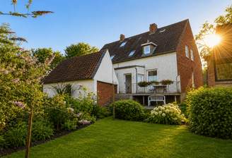 Rückansicht Garten