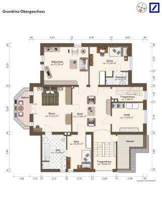 Grundriss Stadtvilla OG