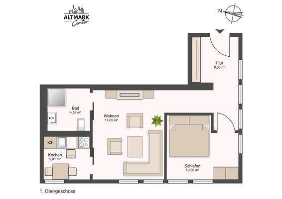 Buchenallee 3_Grundriss möbliert_WE 107