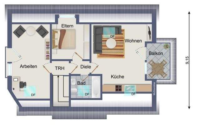 Grundriss Dachgeschoss