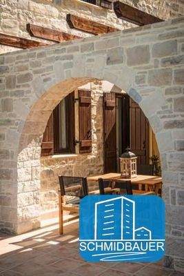 Kreta, Sivas: Schönes Steinhaus mit Gemeinschaftspool zu verkaufen