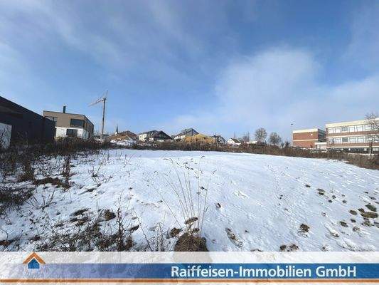 Blick aufs Grundstück