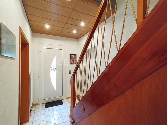 Der helle Eingangsbereich