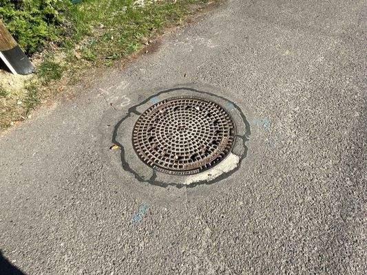 Kanal am Grundstück