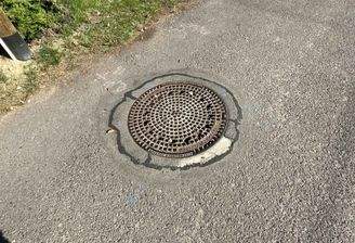 Kanal am Grundstück