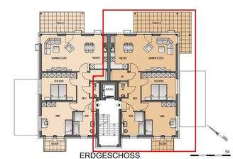 Grundriss Wohnung 2, Haus 1