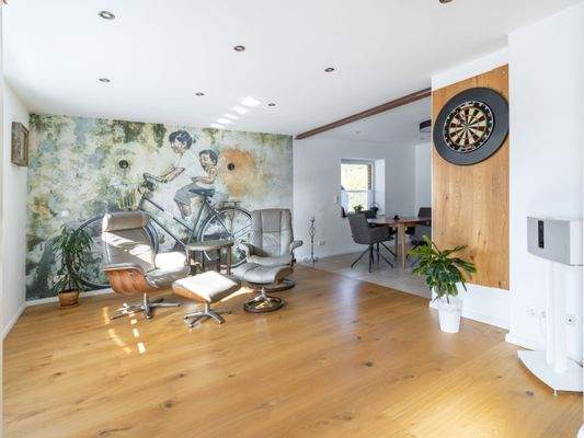 Gestaltet als Hobbyraum