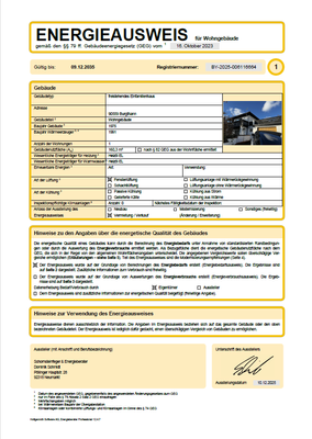 Energieausweis Seite 1