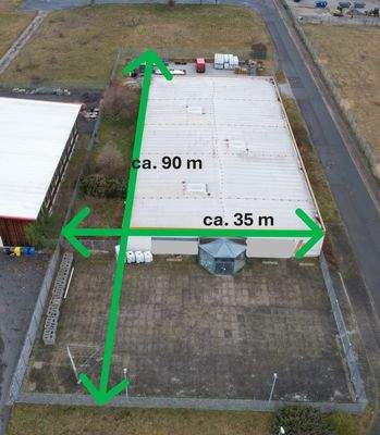 Maße eingezäuntes Gelände