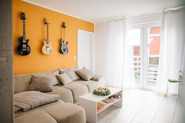 Wohnzimmer mit möglicher Ausstattung