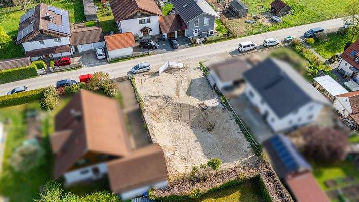 Draufsicht mit Nachbarschaft