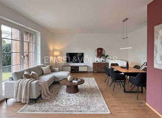 Einrichtungsbeispiel Wohn- und Essbereich (KI-optimiert)