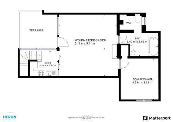 Kleine Wohnung - Grundriss OG