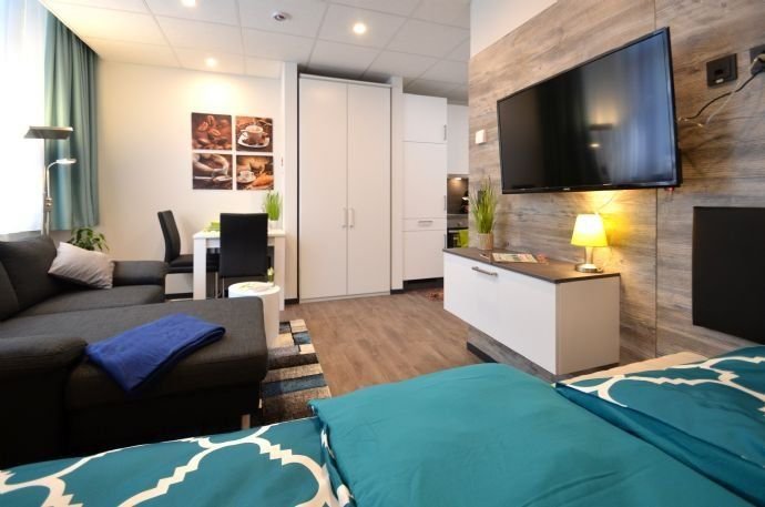Voll ausgestattetes 1-Zimmer-Apartment, bequem & praktisch monatlich buchen, Innenstadt Offenbach