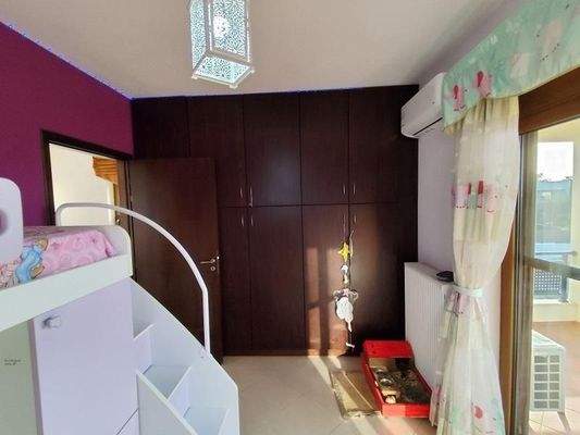 Kreta, Violi Charaki: Exquisites Haus mit Panoramablick auf das Meer und die Stadt Rethymno zu verkaufen