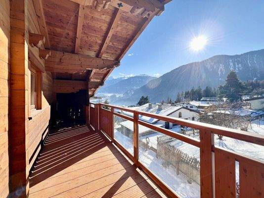 Südlich ausgerichteter Balkon