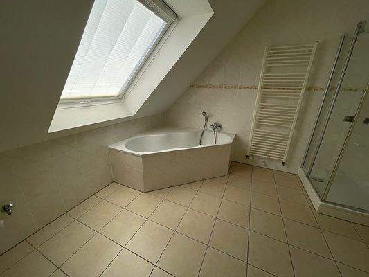 Vollbad mit Wanne und Dusche