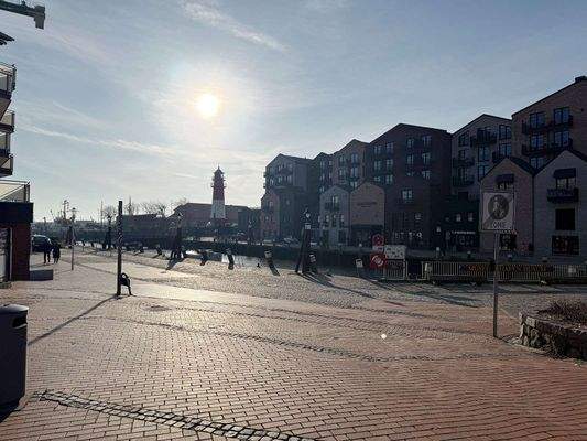 Nur wenige Meter zum Hafen ...