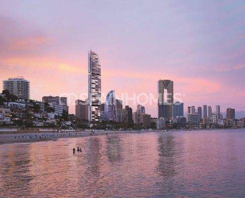 Luxe Apartments in a Beachfront Complex in Benidorm Alicante