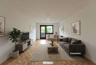 Wohnzimmer KI generiert