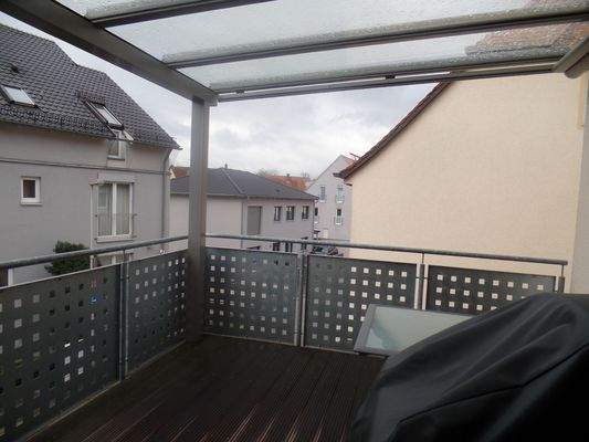Balkon mit Überdachung