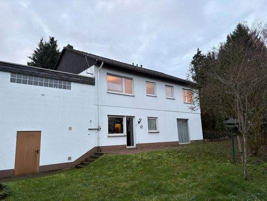 Rückseite mit Garten