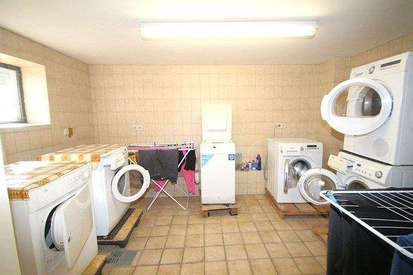 Der Wäscheraum im Keller