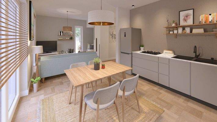 Ansicht Esszimmer/Küche