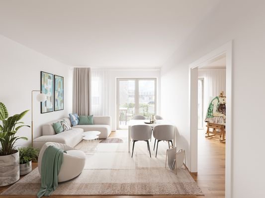 Wohnzimmer- unverbindliche Darstellung