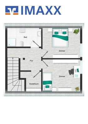 Projektierung: Grundriss Scheune OG