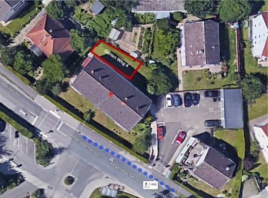 Lage und Garten Wohnung 4