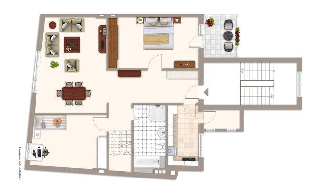 Grundriss Wohnung DG