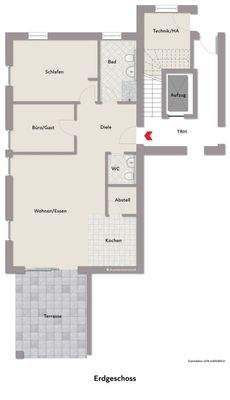 Grundriss unmöbliert