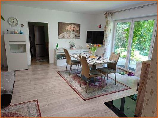 Wohnen mit Fensterfront Gartenterrasse