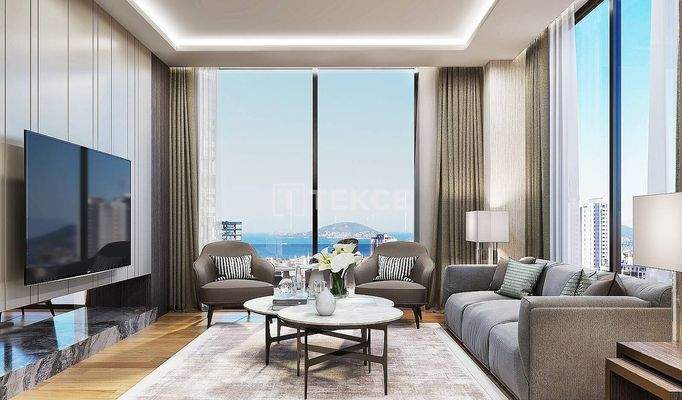 Elegant Apartments with Sea View in İstanbul Maltepe