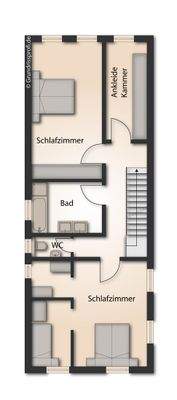 Grundriss möbliert II.OG