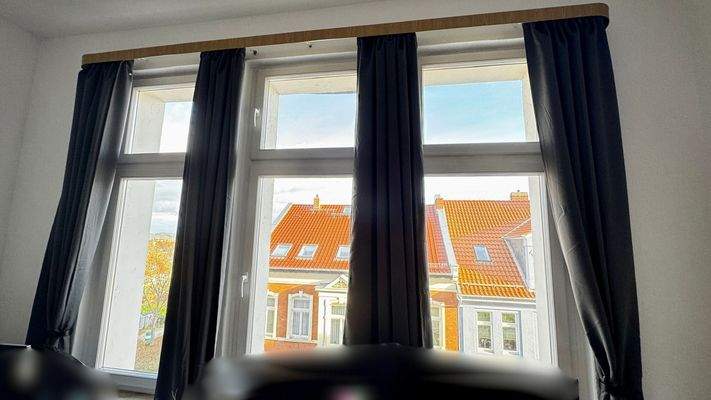 Schlafen Fensterfront.